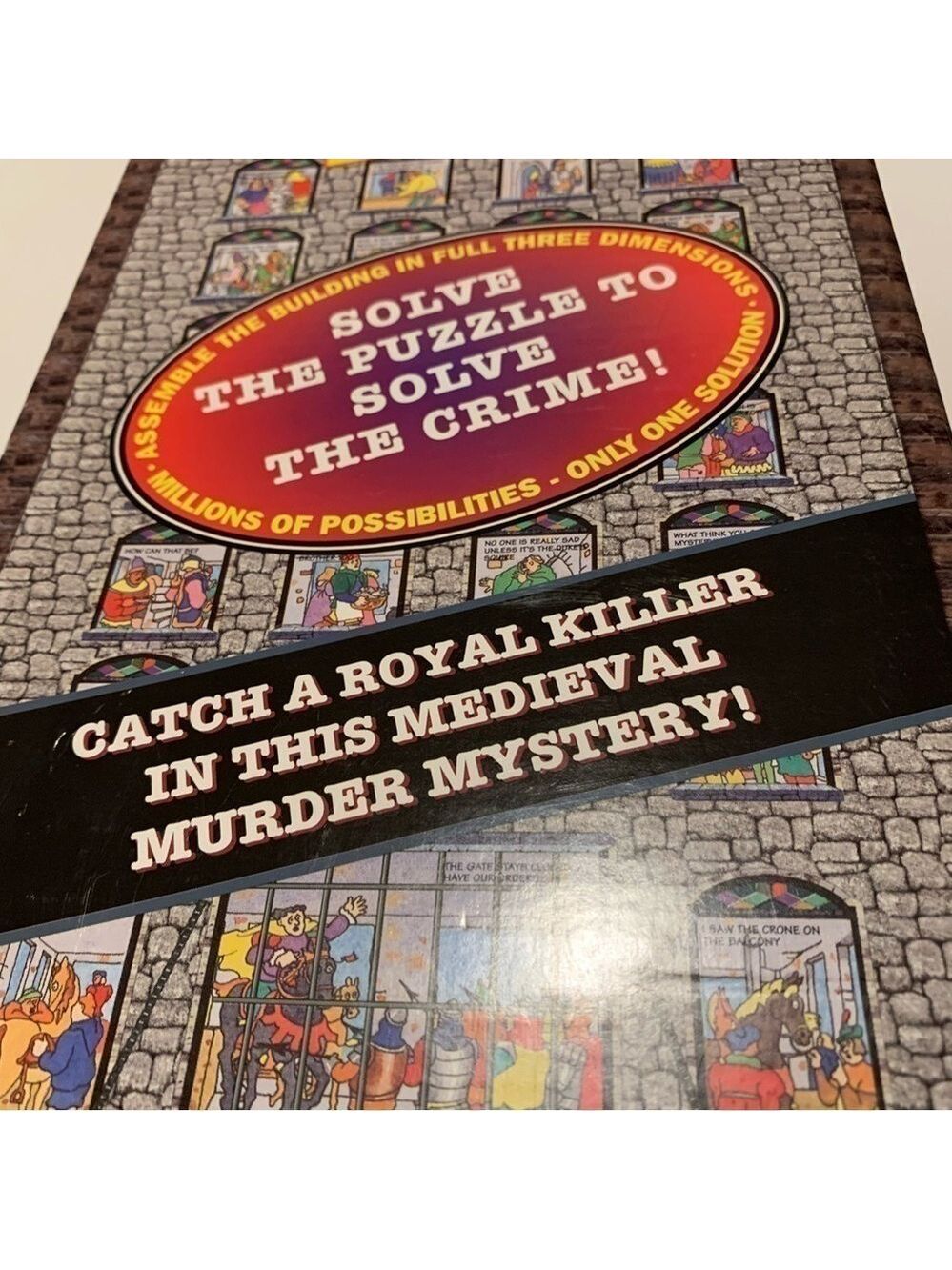 3-D vintage mystery puzzle Castle Culprit game family fun medieval murder - Picture 12 of 15